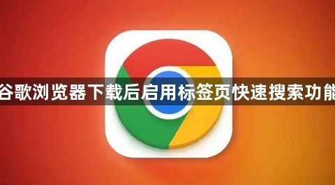 谷歌浏览器下载后启用标签页快速搜索功能