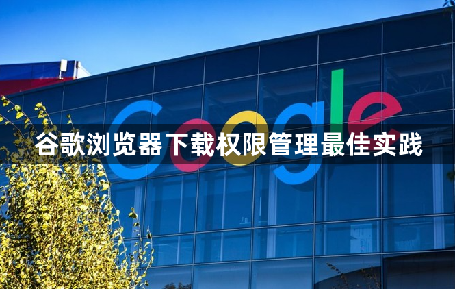 谷歌浏览器下载权限管理最佳实践