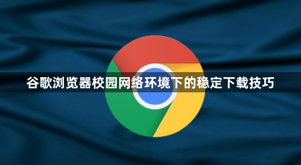 谷歌浏览器校园网络环境下的稳定下载技巧