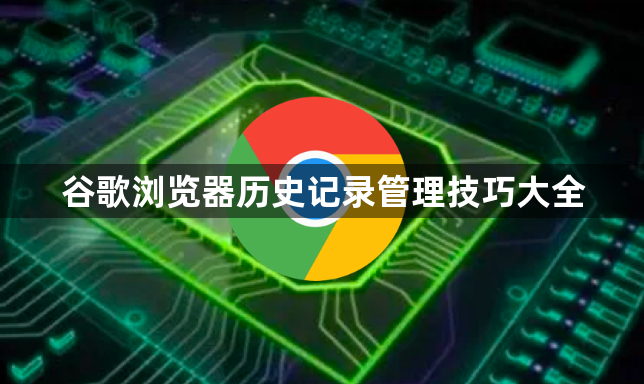 谷歌浏览器历史记录管理技巧大全