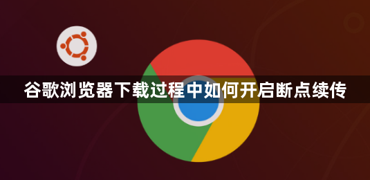 谷歌浏览器下载过程中如何开启断点续传