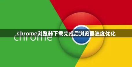 Chrome浏览器下载完成后浏览器速度优化