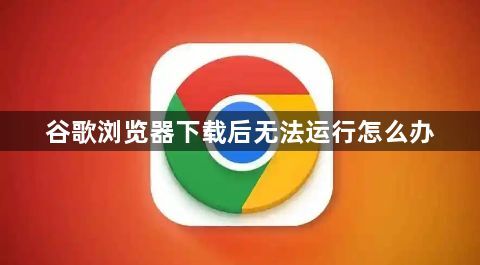 谷歌浏览器下载后无法运行怎么办