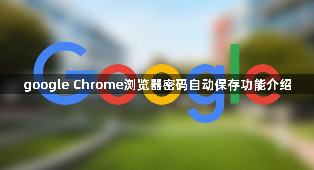 google Chrome浏览器密码自动保存功能介绍