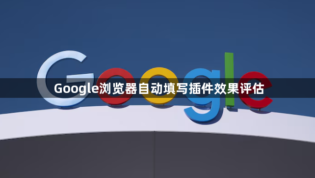 Google浏览器自动填写插件效果评估
