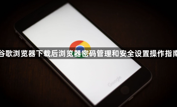 谷歌浏览器下载后浏览器密码管理和安全设置操作指南
