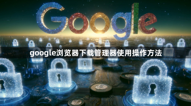 google浏览器下载管理器使用操作方法