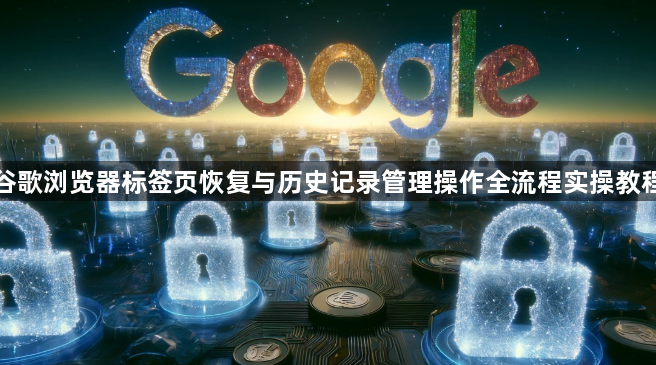 谷歌浏览器标签页恢复与历史记录管理操作全流程实操教程