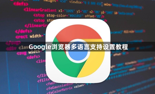 Google浏览器多语言支持设置教程1