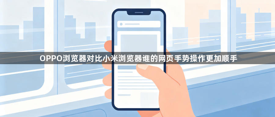 OPPO浏览器对比小米浏览器谁的网页手势操作更加顺手1