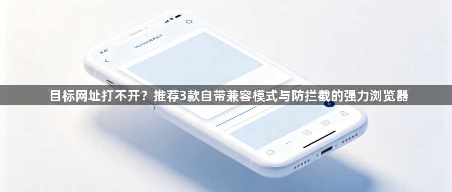 目标网址打不开?推荐3款自带兼容模式与防拦截的强力浏览器1