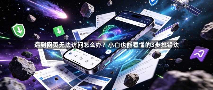 遇到网页无法访问怎么办？小白也能看懂的3步排错法