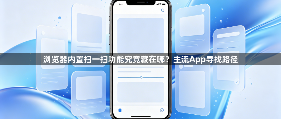浏览器内置扫一扫功能究竟藏在哪?主流App寻找路径1