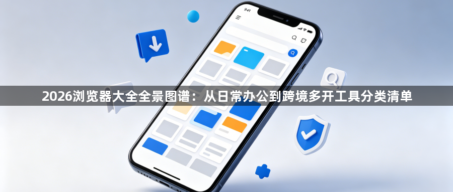 2026浏览器大全全景图谱:从日常办公到跨境多开工具分类清单1