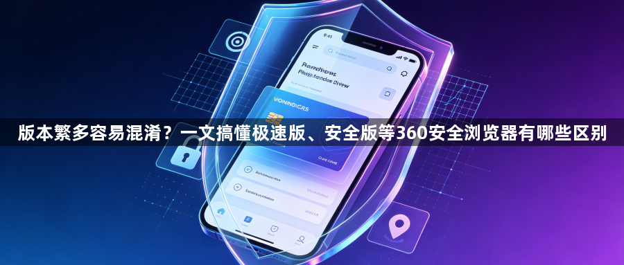版本繁多容易混淆？一文搞懂极速版、安全版等360安全浏览器有哪些区别1