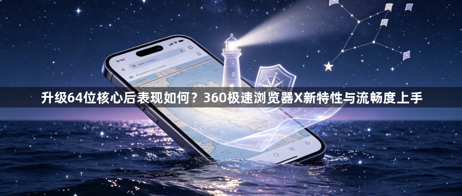 升级64位核心后表现如何？360极速浏览器X新特性与流畅度上手1