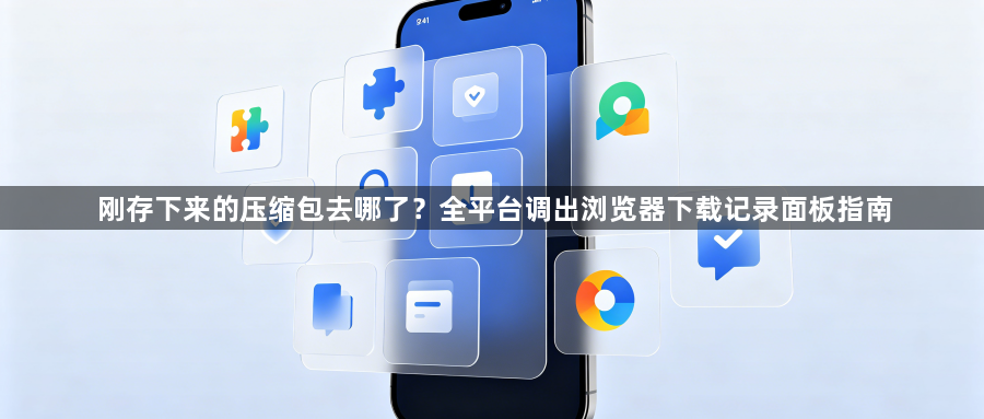 刚存下来的压缩包去哪了?全平台调出浏览器下载记录面板指南1