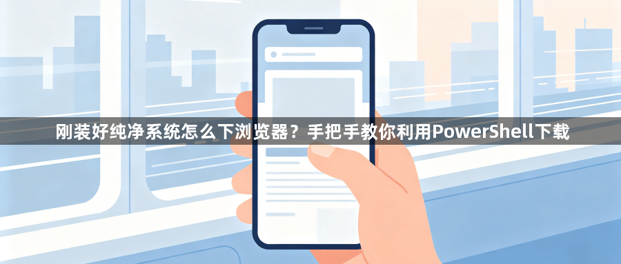 刚装好纯净系统怎么下浏览器?手把手教你利用PowerShell下载1
