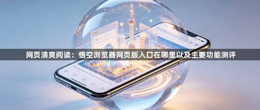 网页清爽阅读：悟空浏览器网页版入口在哪里以及主要功能测评1