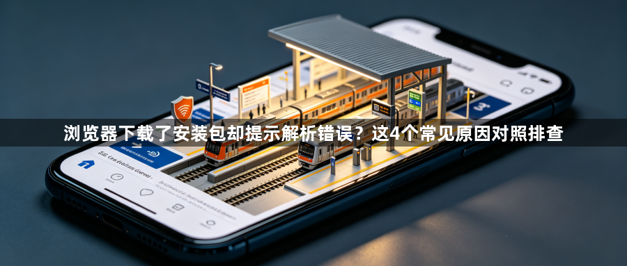 浏览器下载了安装包却提示解析错误？这4个常见原因对照排查1