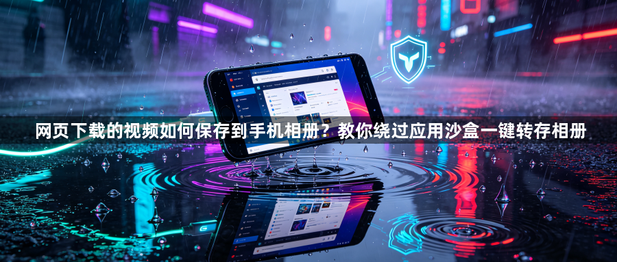 网页下载的视频如何保存到手机相册？教你绕过应用沙盒一键转存相册1
