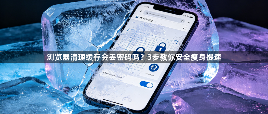 浏览器清理缓存会丢密码吗?3步教你安全瘦身提速1