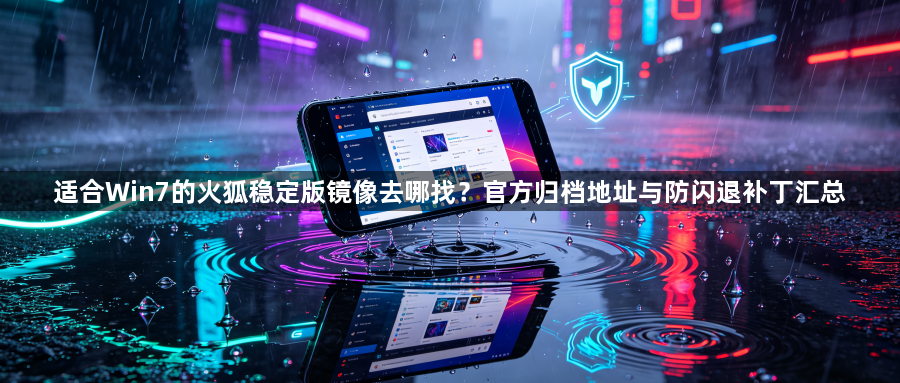 适合Win7的火狐稳定版镜像去哪找？官方归档地址与防闪退补丁汇总1