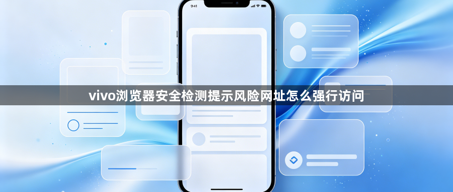 vivo浏览器安全检测提示风险网址怎么强行访问1
