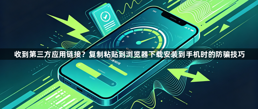 收到第三方应用链接?复制粘贴到浏览器下载安装到手机时的防骗技巧1